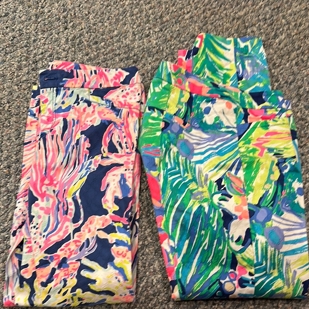 Colorful Patterned Pants 2 pairs